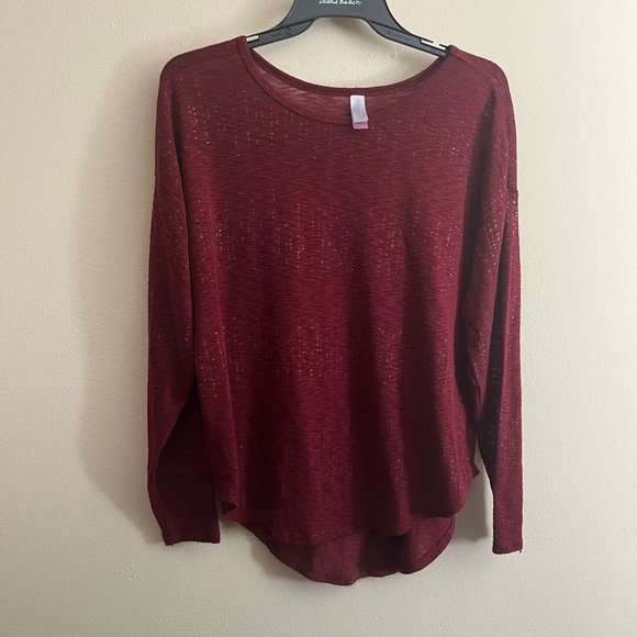 Red Long Sleeve Top - Picture 1 of 5